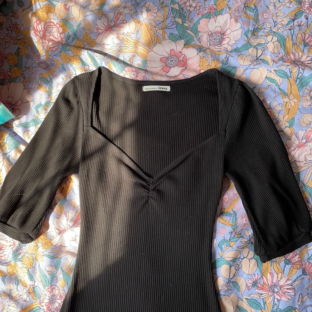 REFORMATION black mini dress!